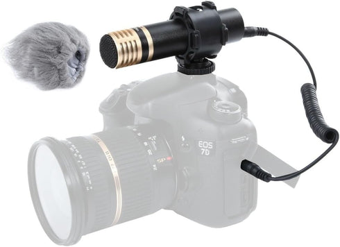 Movo VXR200 HD Stereo XY Condenser Mini Capsule Microphone for Sony, Nikon, and Canon DSLR Video Cameras...