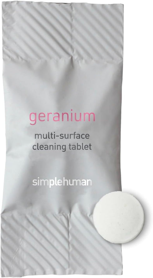 simplehuman multi-surface cleaning tablets, geranium, 12 tablets (yields 6 oz cleaner each)...