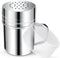 Stainless Steel Dredge Shaker Spice Shakers with Handle Powdered Sugar Shaker Pepper Shakers 6 Oz Metal Salt Shaker with Holes and Lid Fine Powder...