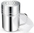 Stainless Steel Dredge Shaker Spice Shakers with Handle Powdered Sugar Shaker Pepper Shakers 6 Oz Metal Salt Shaker with Holes and Lid Fine Powder...