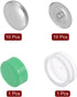 HARFINGTON 10 Sets Self Cover Button Kit 44L 1.1" 28mm with Wire Backs Aluminum Buttons to Cover Fabric Button Maker Covered Buttons Kit with Tool...