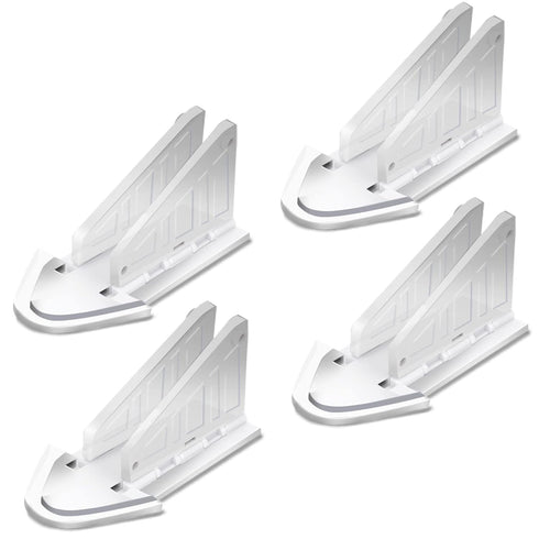 Sliding Door Lock for Kids Safety: 4 Pack Window Locks Child Proof Slide Glass Door Locks, Baby Proofing Closet Cabinet Patio Security Bar, No Dri...