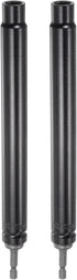 2pcs Extra Long Hollow Socket, 12mm x 200mm Deep Well Impact Nut Driver with 1/4" Quick-Change Hex Shank Power Drill Adapter...