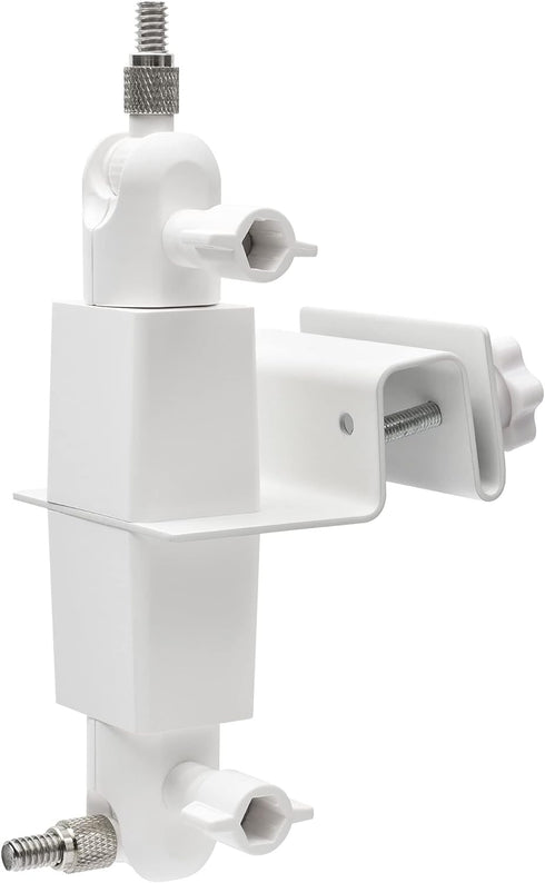 Holicfun 2-in-1 Security Camera and Solar Panel Gutter Mount for Ring, Eufy, Arlo, Wyze Solar Panels and Cams - White...