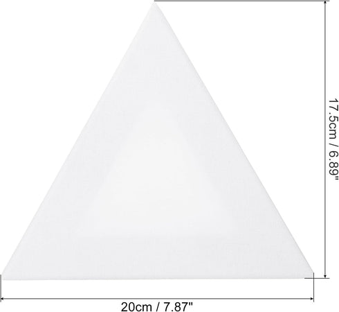 PATIKIL Paint Canvases for Painting, 2 Pack 8x7 Inch Triangle Wood Frame Stretched Blank Art Canvas Board Panels for Acrylic, Oil, Tempera Paintin...