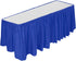DecorRack Table Skirt, 29 in x 14 ft -BPA Free- Plastic Tableskirt, Disposable, Reusable, Rectangular Tablecloth Skirt, Royal Blue (1 Pack)...