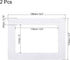 PATIKIL Magnetic Picture Frame, 2 Pack Magnetic Photo Frame Picture Holder Holds 4x6 Inch Photos for Refrigerator Metal Home Office, PVC White...