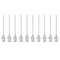 10pcs 17Gauge Stainless Steel Dispensing Needles, 1 1/2" All Metal Glue Needle Tube Blunt Tips Luer Lock for Thick Liquids, Ink, Glue, Lab Use...