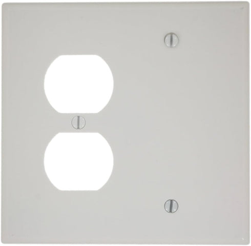 Leviton 80508-W WH WP 2G 1REC 1BLANK MIDWAY SIZE......