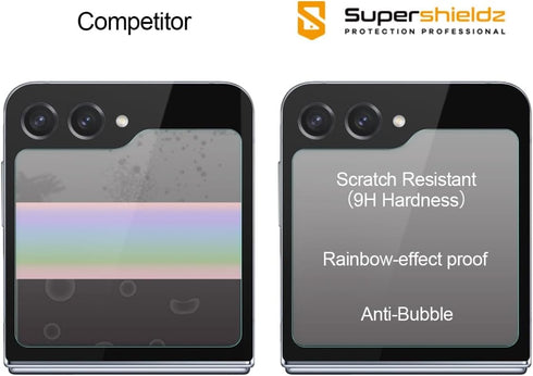 Supershieldz (3 Pack) Designed for Samsung Galaxy Z Flip 5 5G (Front Screen Only) Tempered Glass Screen Protector, Anti Scratch, Bubble Free......