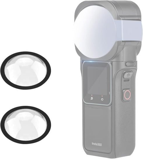 PULUZ Dual Lens Guard for Insta360 ONE RS 1-Inch 360 Edition PC Sticky Lens Protection for ONE RS 1-Inch 360 Edition Sports Camera Lens Cap Access...