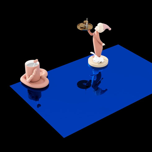 WESTICK Blue Mirror Sticker Sheet Self Adhesive Mirror Wallpaper Peel and Stick Wall Sticker Mirror Contact Paper for Bedroom Kitchen Cabinets App...