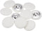 10pcs 40L Fabric Cloth Covered Button 25mm Round Holes Metal Shank Sewing Buttons for Suits Dress Blouses, White...