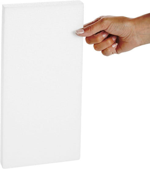 Juvale 6-Pack Craft Foam Blocks - 12 x 6 x 1 in White - Versatile DIY & Floral Crafts - Flat Foam for Flowers...