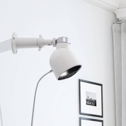 HOLACA Compatible for Nest Cam Wall Mount Versatile Aluminum Bracket Compatible for Google Nest Cam Outdoor Security Camera (White-Aluminum)...