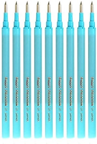 Pilot Gel Ink Refills for FriXion Erasable Gel Ink Pen, Extra Fine Point 0.5mm, Light Blue Ink, Pack of 9...