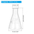 PATIKIL Erlenmeyer Flask, 150ml 5.1oz Narrow Mouth Graduated Flasks Borosilicate Glass with Printed Graduation for Lab Experiment Chemistry Scienc...