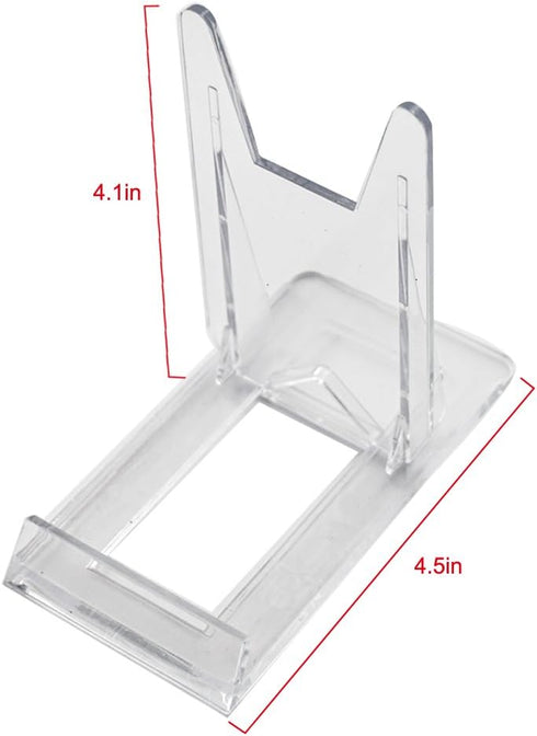 Artliving Two Part Adjustable Clear Acrylic Plastic Display Stand Easel (set of 6)...