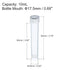 PATIKIL 10mL Plastic Test Tubes, 12 Pack Frozen Container Storage Clear Screw Cap for Lab Laboratory Science, Clear...