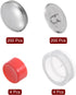 HARFINGTON 200 Sets Self Cover Button Kit 36L 0.9" 23mm with Wire Backs Aluminum Buttons to Cover Fabric Button Maker Covered Buttons Kit with 4 T...