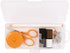 Fiskars Sewing Kit - 62-Piece Sewing Set with Case - Craft Supplies for Sewing - Clear...