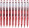 Pilot Precise P-500 Gel Rolling Ball Pen, Extra Fine 10 Pens (Red)...
