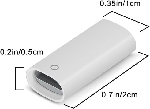 Jiunai 2 Pack Adapter Compatible with Apple Pencil Adapter Female to Female Charging Adapters Lightning Cable Adapter for iPad Pro Apple Pencil......