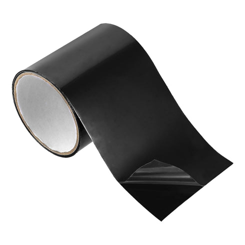 PATIKIL Waterproof Patch Seal Tape 4 in x 5 Ft, PVC Leak Proof Repair Tape Instant Sealing for HVAC Ducts, Roof Crack, Hoses Pipes, Awning, Black...