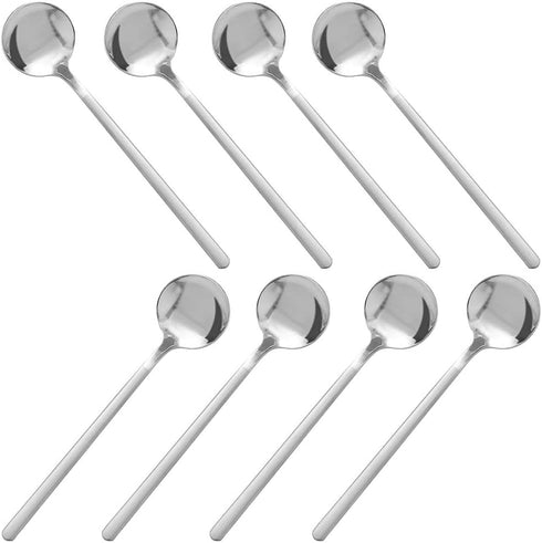 Pack of 8, Stainless Steel Espresso Spoons, findTop Mini Teaspoons Set for Coffee British Tea Dessert Cake Ice Cream Cappuccino, 5.3 Inch...