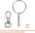 Selizo 120Pcs Swivel Snap Hook and Key Rings with Chain for Keychain Lanyard...