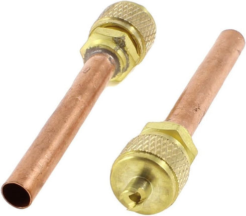 5 Pcs Air Conditioner Spare Part 6mm Copper Tube OD Filling Access Valve Monodirectional CT-340...