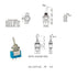 20PCS Mini Single Toggle Switch MTS-102 SPDT AC 125V 6A / 250V 3A ON-ON 3 Pins 2 Position MTS102 for Electronic Products...