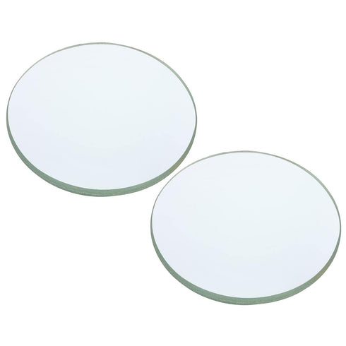 PATIKIL 4" (100mm) Focal Length Double Convex Lens, 2 Pack 50mm Diameter 9mm Height Glass Optically Polished Round Edges Lens for Physics Experime...