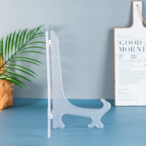 Artliving 12 Inch Plastic Display Stand, White Easel Display Photo Holder Stand, Displays Picture Frames, Cookbooks, Tablets and Art...