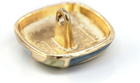 20 pcs Artistic Colored Enamel Metal Shank Sewing Coat Buttons -16mm -5/8"...