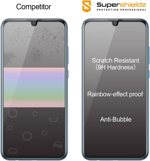 Supershieldz (3 Pack) Designed for Huawei P Smart 2019 Tempered Glass Screen Protector, Anti Scratch, Bubble Free...
