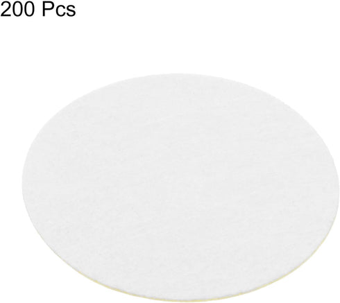 200pcs Round Adhesive Felt Circles, 65mm 2.5" Pre Cut Felt Craft Stickers Non-Woven Mini Felt Fabric Circles for DIY Sewing Handcraft Cut Projects...