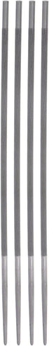 4pcs Chainsaw File, 11/64" (4.5mm) Round High Carbon Steel Double Cut Rasp for Sharpening...