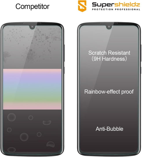 Supershieldz (3 Pack) Designed for Motorola Moto Z4 Tempered Glass Screen Protector, Anti Scratch, Bubble Free...