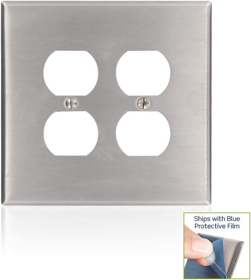 Leviton 84116 SS WP 2G DUP OVERSIZED......