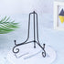 (2 pack)Iron Display Stand, Black Iron Easel Plate Display Photo Holder Stand, Displays Picture Frames, Cookbooks, Decorative Plates, Tablets and ...