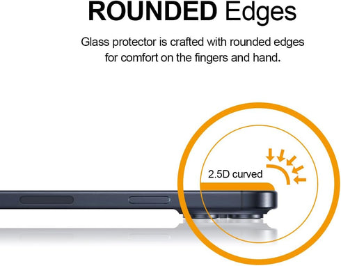 Supershieldz (2 Pack) Designed for iPhone 15 Pro Max (6.7 inch) + Camera Lens Tempered Glass Screen Protector, Anti Scratch, Bubble Free...