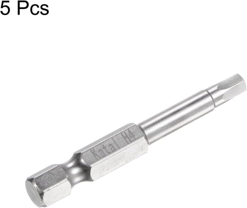5pcs H4 Hex Screwdriver Bit 1/4" Hex Shank 2" Length Magnetic Security Screw Driver Power Tool...