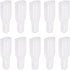 10pcs Umbrella Tail Beads 10x5mm Hole Dia 34mm Length PP Plastic Umbrella Bone Cover for Double Bone Umbrella Cover Parts, Grey...