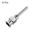 10pcs 14Gauge Stainless Steel Dispensing Needles, 1/2" All Metal Glue Needle Tube Blunt Tips Luer Lock for Thick Liquids, Ink, Glue, Lab Use...