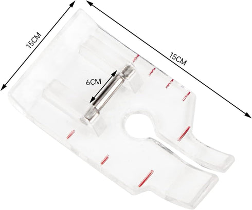 1/4'' (Quarter Inch) Quilting Patchwork Presser Foot with Edge Guide and Clear View 1/4" Presser Foot for All Low Shank Snap-On Singer, Brother, B...