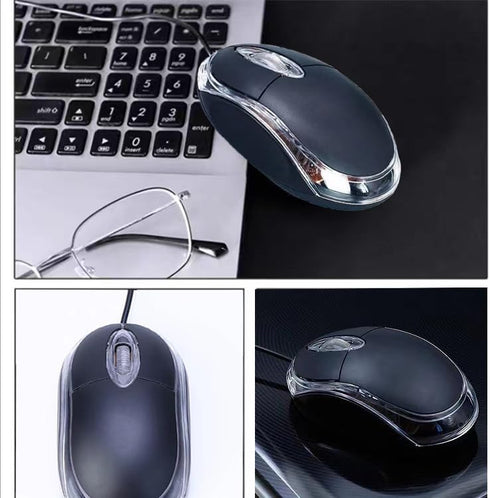 2 Pack Wired Mini Optical Mouse Computer Mouse Ergonomic Mouse with USB Mouse for Laptop PC Desktop mice Compatible with Windows Linux Mac fit for...