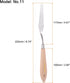 No.11 Painting Palette Knife Stainless Steel Pointy Spatula Pallet Knife with Beech Wood Handle for Oil Acrylic Paint Canvas Mixing Spreading...
