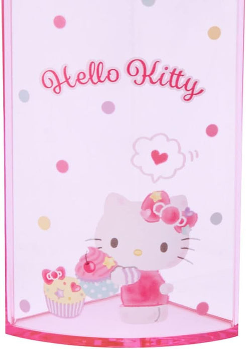 Sanrio 213110 Pink Plastic Hello Kitty Kitty Pen Stand 360 Degree Rotating Pen Stand Pen Holder Cosmetic Makeup Brush Tulle Pet Character...
