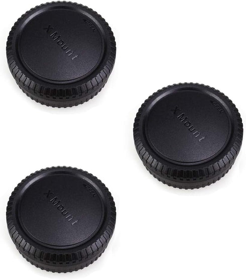 Camera Rear Lens Cap & Body Cap Cover for Fuji Fujifilm X Mount Camera X-T30 X-T20 X-T10 X-E4 X-T4 X-T3 X-PRO3 X-PRO2 X-S10 X-A10 X-A7 X-A5 X-T200...